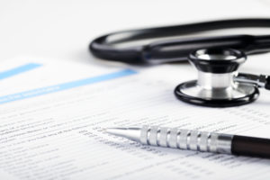 Medical forms with stethescope