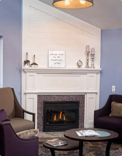 Cozy fireplace image