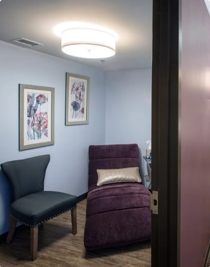 Relaxation room split image