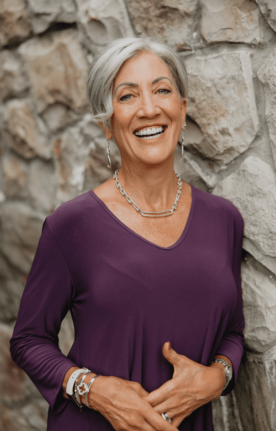Colleen stone wall portrait